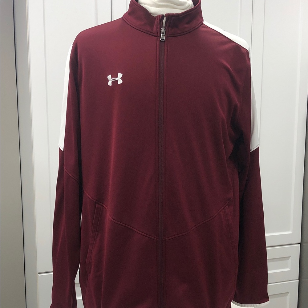 Under Armour Rival Knit Jacket - Men’s 2XL - Maroon